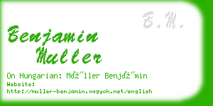 benjamin muller business card